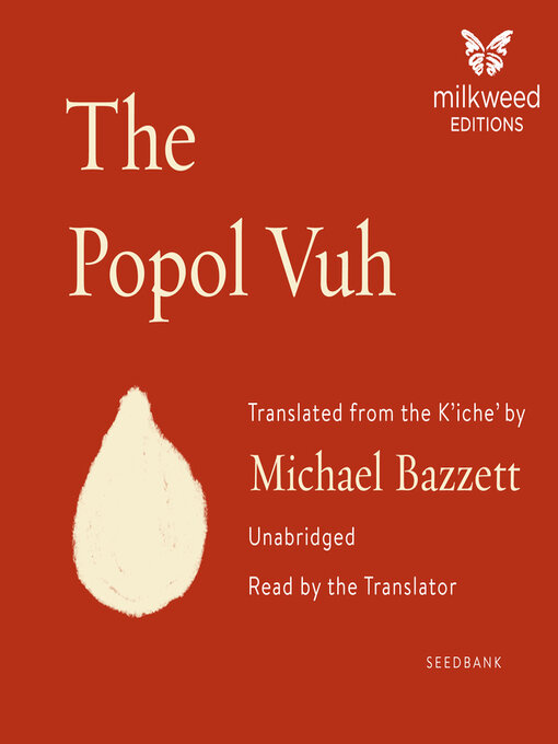 Title details for The Popol Vuh by Michael Bazzett - Wait list